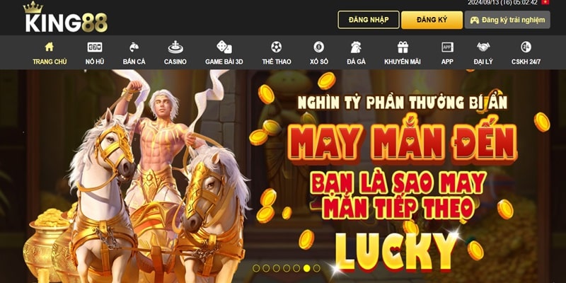 Giao diện nhà cái King88 được thiết kế đẳng cấp, dễ điều hướng